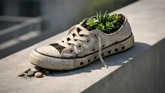 Alte Schuhe als Blumentopf: so gelingt das Upcycling auf Balkon und Terrasse