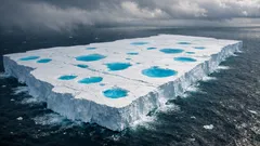 Warum der Eisberg A-23A plötzlich so blau wirkt – und was das über Schmelzwasser verrät