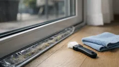 Fensterschienen reinigen: der Frischhaltefolie-Trick, der dir Zeit spart