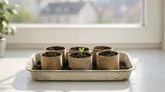 Anzuchttöpfe aus WC-Papierrollen: so ziehst du Setzlinge ohne Plastik vor