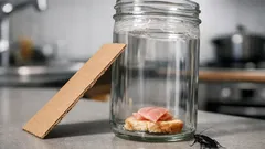 Kakerlaken in der Küche? Mit der Vaseline-Glasfalle schnell herausfinden, ob es ein Problem gibt