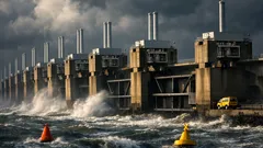 Oosterscheldekering erklärt: wie die Sturmflut-Barriere die Nordsee bändigt