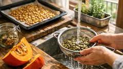 Kürbiskerne rösten statt wegwerfen: so werden sie knusprig und richtig fein